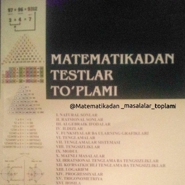 matematikadan masalalar to plami 2 sinf