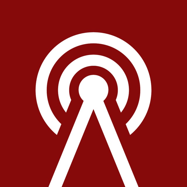 Красное радио. Радио телеграмм логотип. Знак радио красный.
